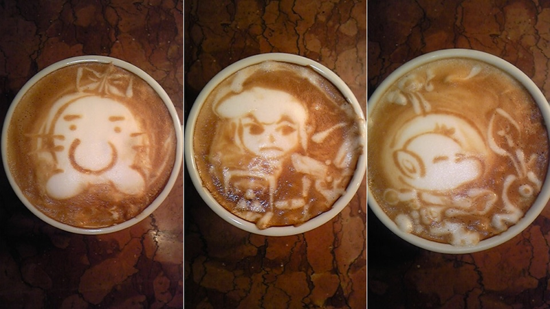 Illustration for article titled This Guy's Geeky Latte Art Will Blow Your Mind
